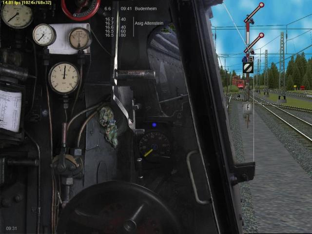Screenshot Führerstand BR 52